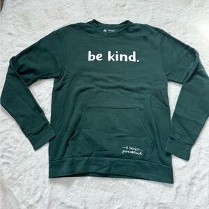 Itworks Green "be kind." Crewneck Sweatshirt